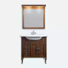 Комплект мебели Opadiris Мираж 80 светлый орех (тумба с раковиной + зеркало) 800х860х480